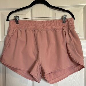 AS Revival women’s pink lined 2.5” inseam athletic shorts size large